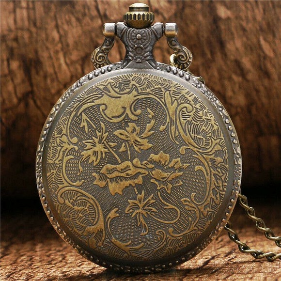 Pirate Pocket Watch NEW Gift Treasure Captain Jack Sparrow Pirates Vintage - Picture 3 of 4